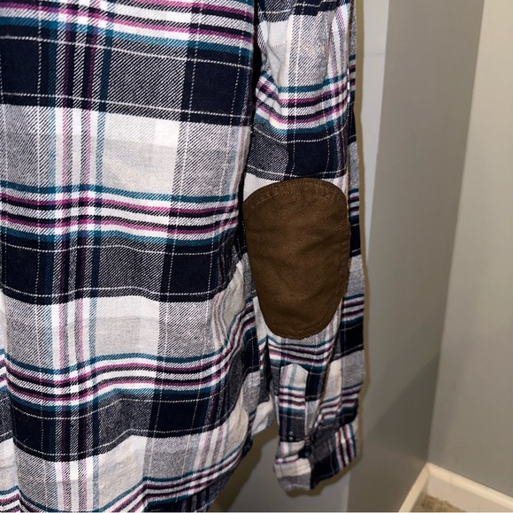Aeropostale Flannel with Elbow Patches Size M - Picture 6 of 8